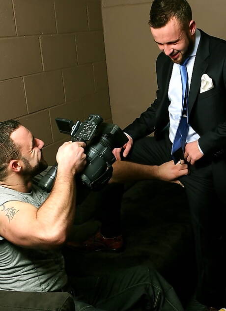 Men At Play: Well-built Ben Brown and stud Bruno Knight teasing dick