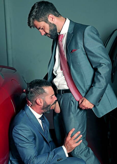 Spanish hot bear Dani Robles and portuguese well-built Hector De Silva fuck ass after blowjob