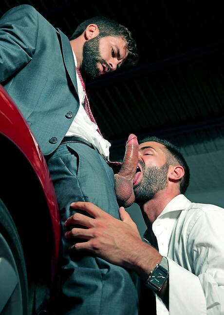 Spanish hot bear Dani Robles and portuguese well-built Hector De Silva fuck ass after blowjob