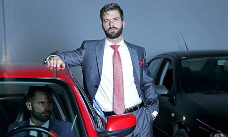 Spanish hot bear Dani Robles and portuguese well-built Hector De Silva fuck ass after blowjob