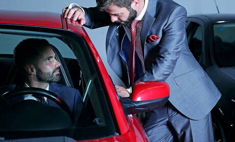 Spanish hot bear Dani Robles and portuguese well-built Hector De Silva fuck ass after blowjob