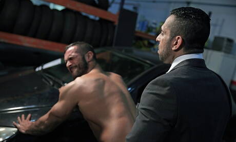 Argentinian gay bear Adam Champ and spanish gay bear Denis Vega make a love