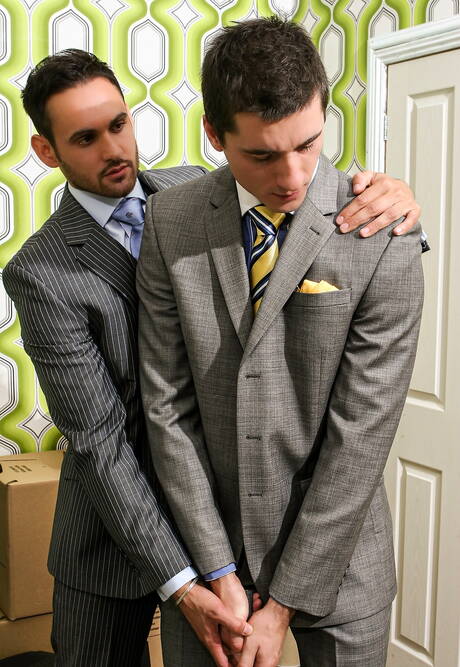 Strongman Jay Roberts and tough guy Marco Wilson in hot homosexual scene