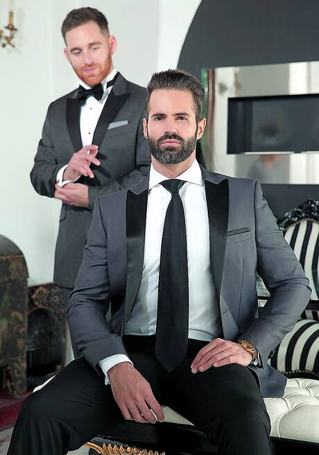 Spanish bear Dani Robles and english hot bear Jonas Jackson fuck ass after sucking cock