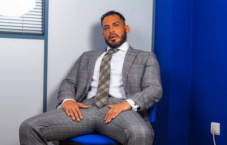 Attractive dude Malek Tobias and hot guy Viktor Rom in hot ass bang