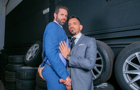 Der gut gebaute Dani Robles und der starke Mann Joe Gillis haben heißen Paarsex