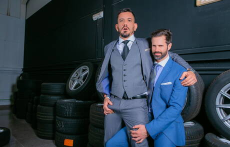 Der gut gebaute Dani Robles und der starke Mann Joe Gillis haben heißen Paarsex