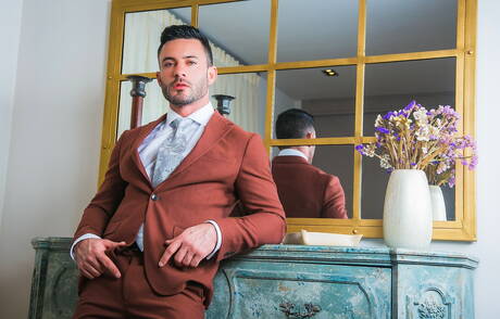 Men At Play: Superstud Andy Star and strongman Bruno Max have a good sex