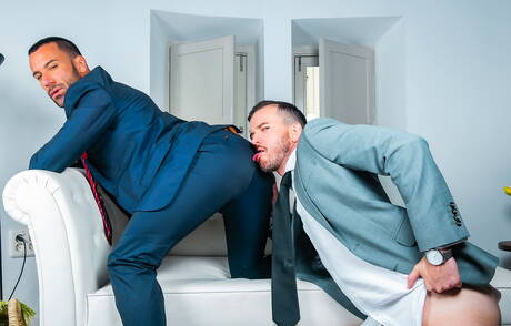 Der kräftige Franky Fox und der attraktive Gustavo Cruz haben guten Analsex