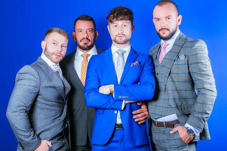 Diego, Drew, Joe, Sir Peter in einer heißen Gruppensexszene