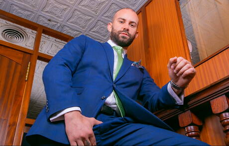 Tough guy Bruno Max and muscular Jonathan Miranda have a hot sex