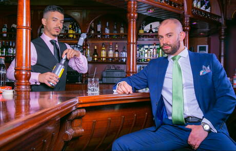 Tough guy Bruno Max and muscular Jonathan Miranda have a hot sex