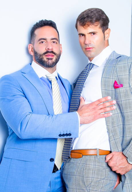 Der heiße spanische Bär Dani Robles und der Muskelprotz Massimo Arad haben guten Analsex