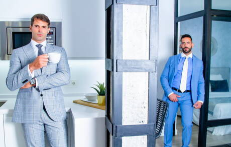 Der heiße spanische Bär Dani Robles und der Muskelprotz Massimo Arad haben guten Analsex