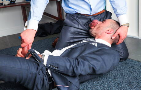 German stud Hans Berlin and english hunky guy Issac Jones in hot homosexual scene