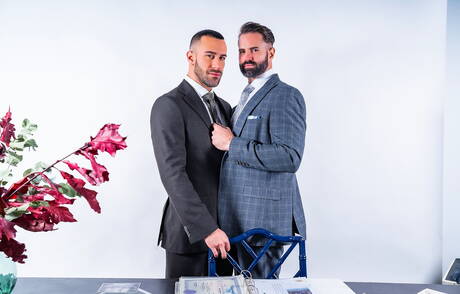 Der harte Kerl Dani Robles und der muskulöse Gustavo Cruz lieben sich