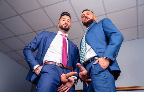 Spanish young dude Andrea Suarez and  Viciousmen in hot ass bang