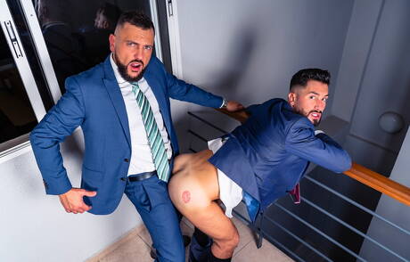 Spanish young dude Andrea Suarez and  Viciousmen in hot ass bang