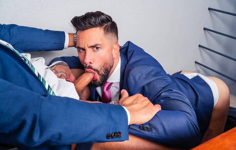 Spanish young dude Andrea Suarez and  Viciousmen in hot ass bang