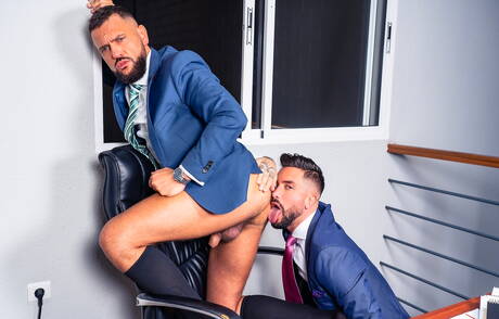 Spanish young dude Andrea Suarez and  Viciousmen in hot ass bang