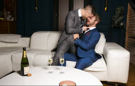 English hairy stud Gabriel Phoenix and scottish well-built Jp Dubois in hot anal sex