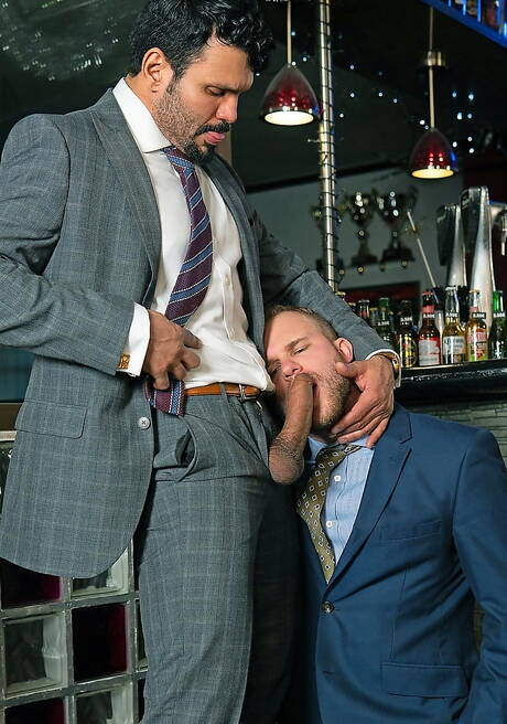 Tough guy Jean Franko and beefcake Malek Tobias have a good oral sex