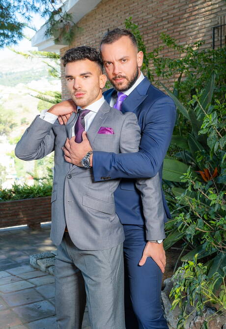 espanhol Pol Prince e o urso gay português Sir Peter em sexo anal intenso ao ar livre