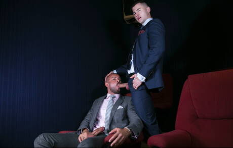 Stud Bruno Max and well-built Lukas Daken in hot ass bang