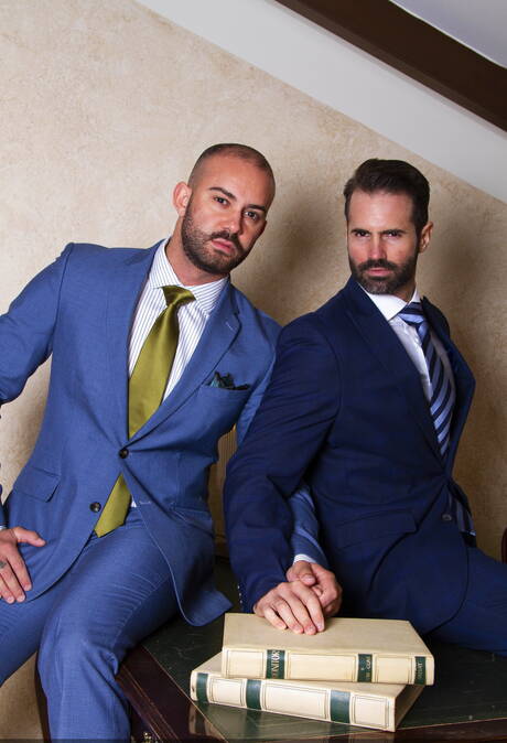 Beefy Bruno Max and superstud Dani Robles have a good oral sex