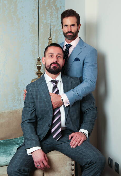 Der attraktive Cristian Sam und der attraktive Dani Robles lieben sich