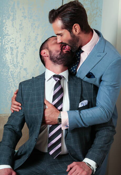 Der attraktive Cristian Sam und der attraktive Dani Robles lieben sich