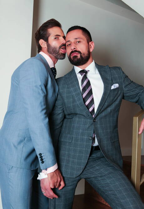 Der attraktive Cristian Sam und der attraktive Dani Robles lieben sich