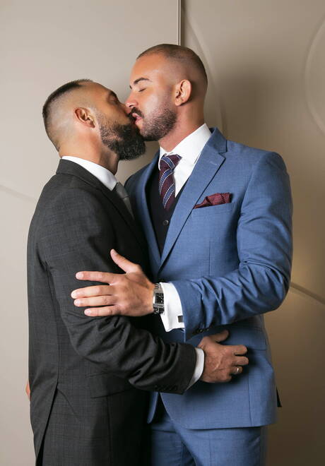 Tough guy Bruno Max and beefcake Xavi Garcia love each other