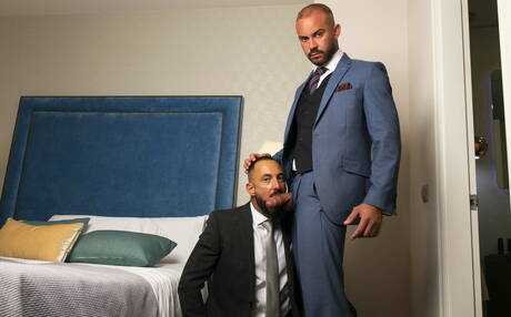 Tough guy Bruno Max and beefcake Xavi Garcia love each other