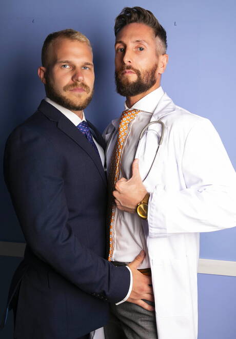 Strongman Malek Tobias and superstud Nick North sucking and fucking each other