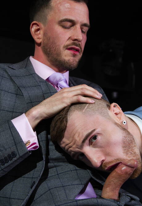 Beefcake Franky Fox and tough guy Jp Dubois fuck after dick sucking