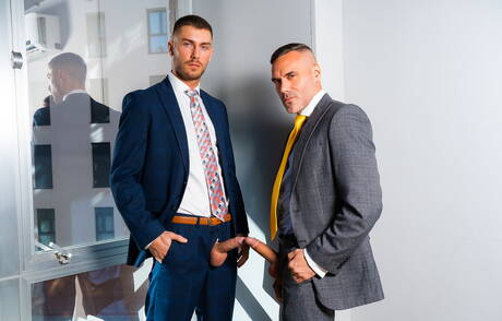 Beefcake Craig Marks and husky guy Manuel Skye in hard anal sex