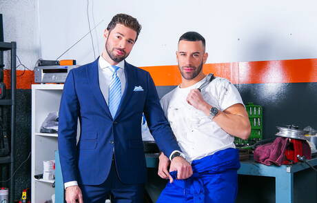 Der Muskelprotz Dario Beck und der attraktive Gustavo Cruz haben heißen Paarsex