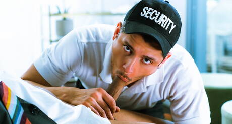 Il bel ragazzo americano Rocky Vallarta e il super stallone di colore Trent King in una scopata interrazziale