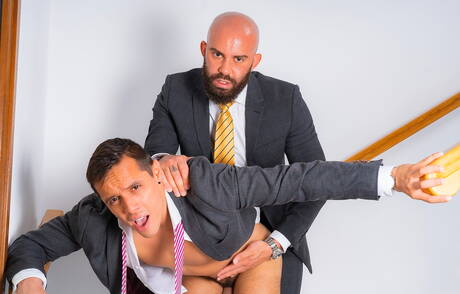 Beefcake Bruno Max and well-built Leo Galileo in hot homosexual action