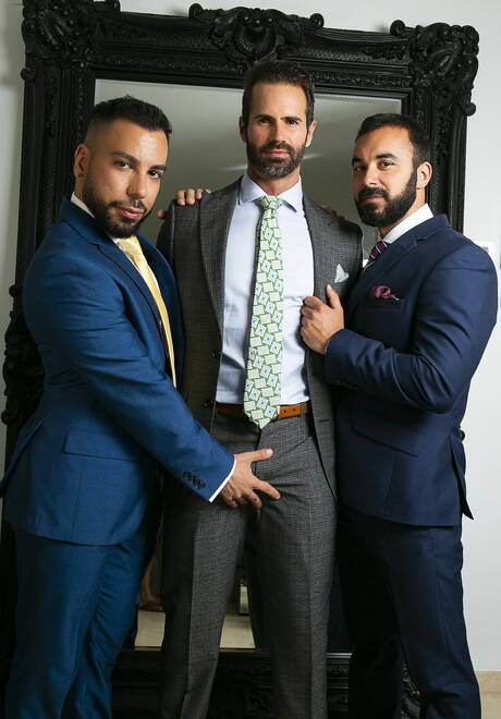 Men At Play: Hot buddies Dani Robles, Noel Santoro and Xavi Duran sucking and screwing each other