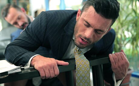 Brazilian mature bear Andy Onassis and brazilian beefy Andy Star drilling an ass