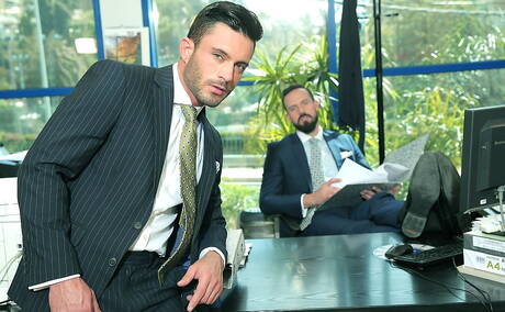 Brazilian mature bear Andy Onassis and brazilian beefy Andy Star drilling an ass