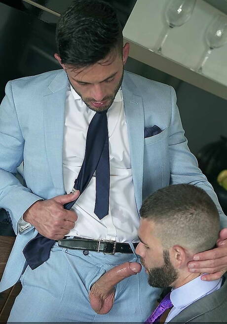 Men At Play: Brazilian hunky guy Andy Star and hunk Axel Max make a love in the kitchen