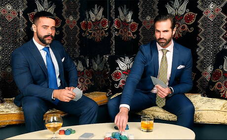 Der spanische Bär Dani Robles und der heiße französische Bär Teddy Torres in heißer homosexueller Action