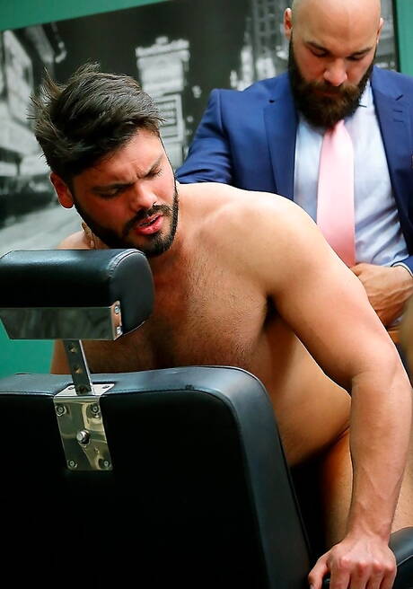 Italian mature bear Max Duro and spanish hairy bear Nicolas Brooks sucking and screwing each other