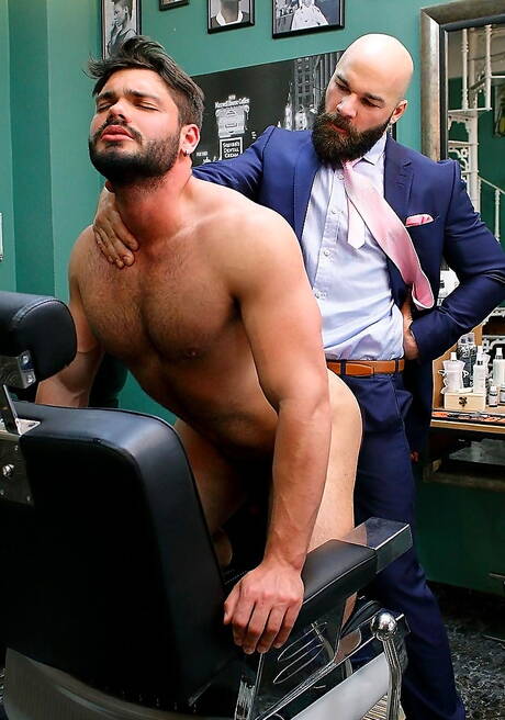 Italian mature bear Max Duro and spanish hairy bear Nicolas Brooks sucking and screwing each other