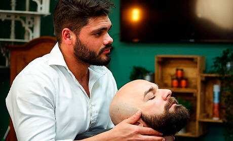 Italian mature bear Max Duro and spanish hairy bear Nicolas Brooks sucking and screwing each other