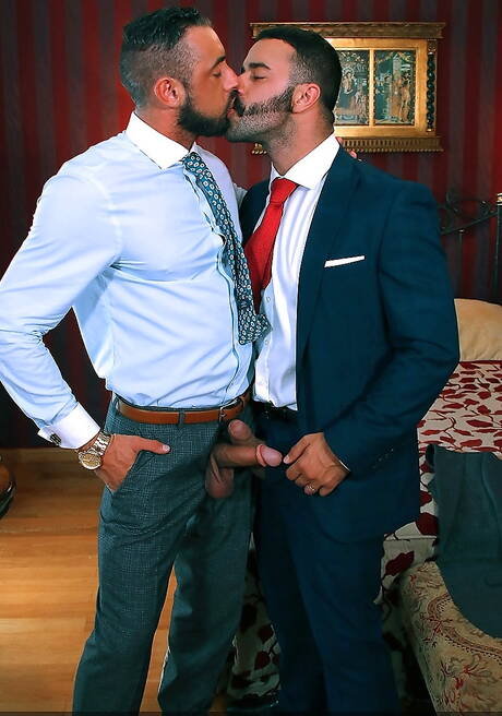 スペインの毛深いスタッド、マッシモ・ピアノとフランスのクマ、テディ・トーレスの熱いアナルセックス