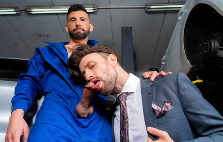 Der starke Mann Drew Dixon und der attraktive Justin Jett haben heißen Analsex